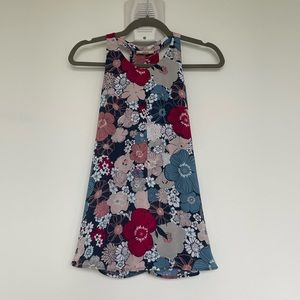 Loft Floral Tank Keyhole Front Size Large Petite